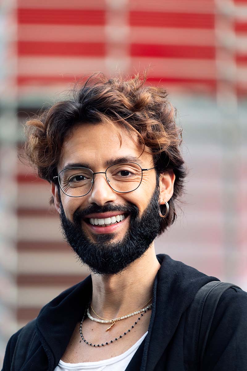 Man showing off his white teeth after teeth whitening